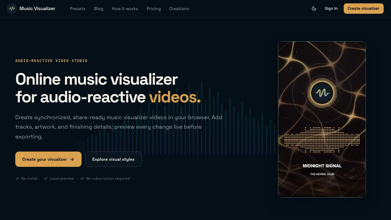 Music Visualizer screenshot