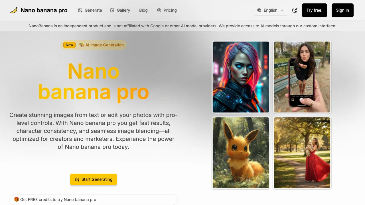 Nano Banana Pro screenshot