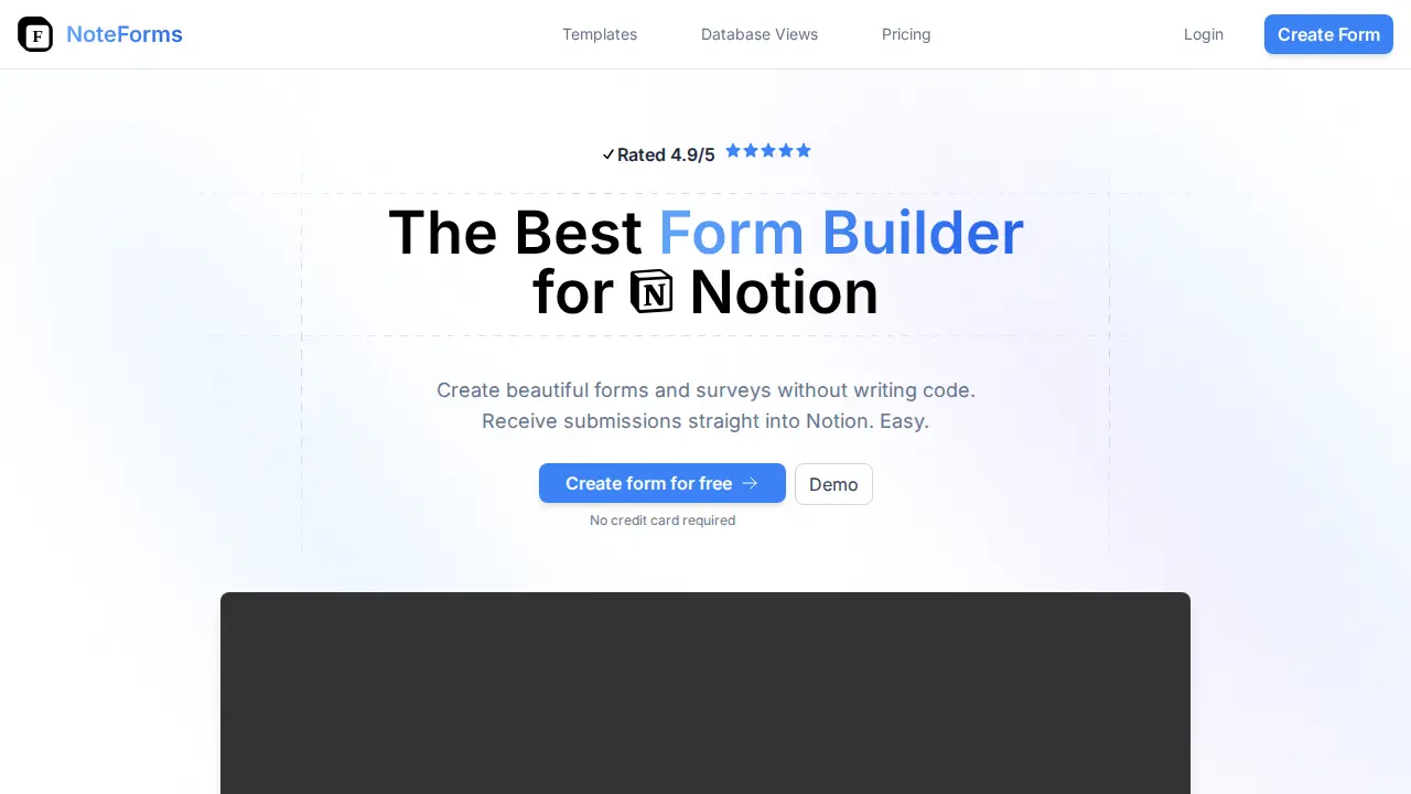 NoteForms screenshot