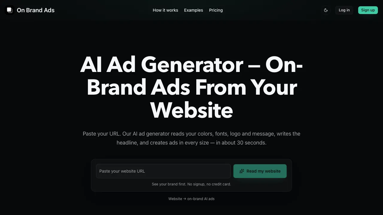 On Brand Ads screenshot