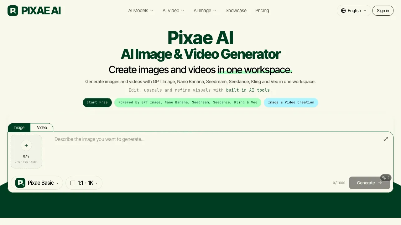 Pixae AI screenshot
