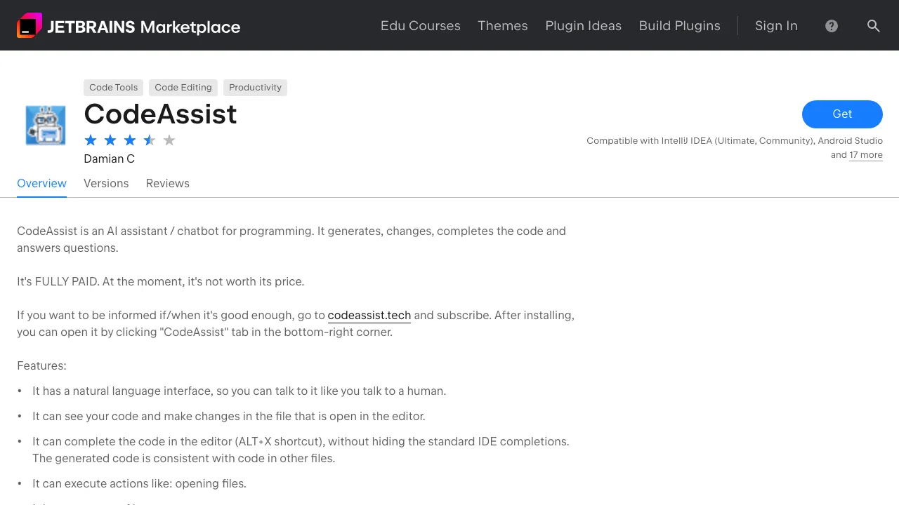 CodeAssist screenshot