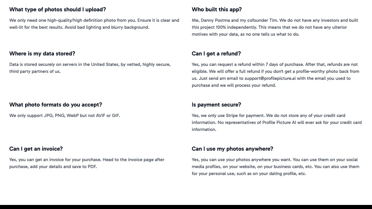 Profile Picture AI screenshot