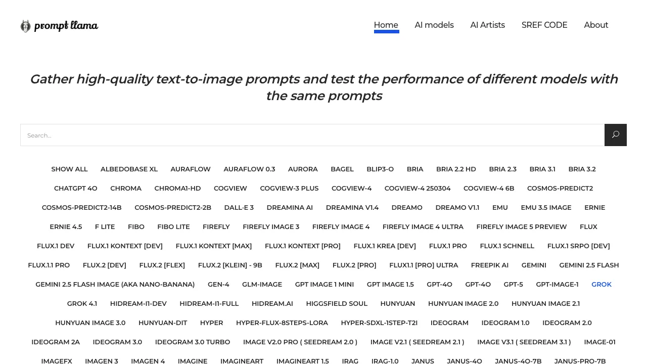 Prompt Llama screenshot