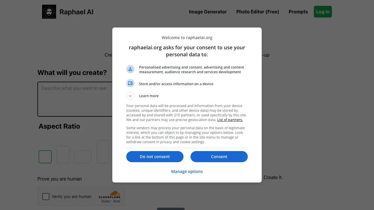 Raphael AI screenshot