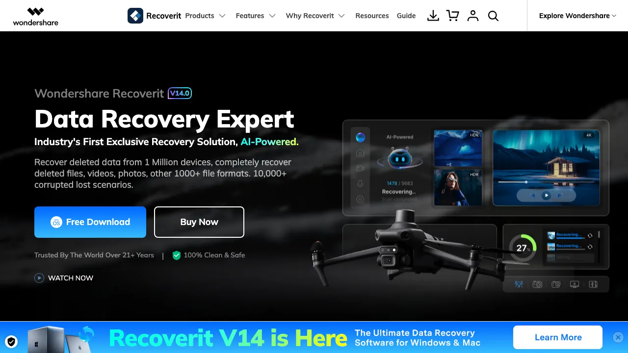 Wondershare Recoverit screenshot