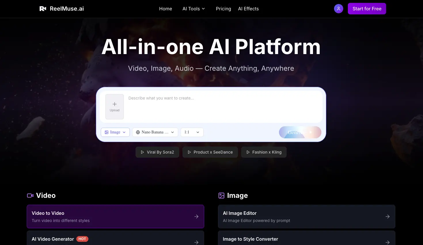 ReelMuse.ai screenshot