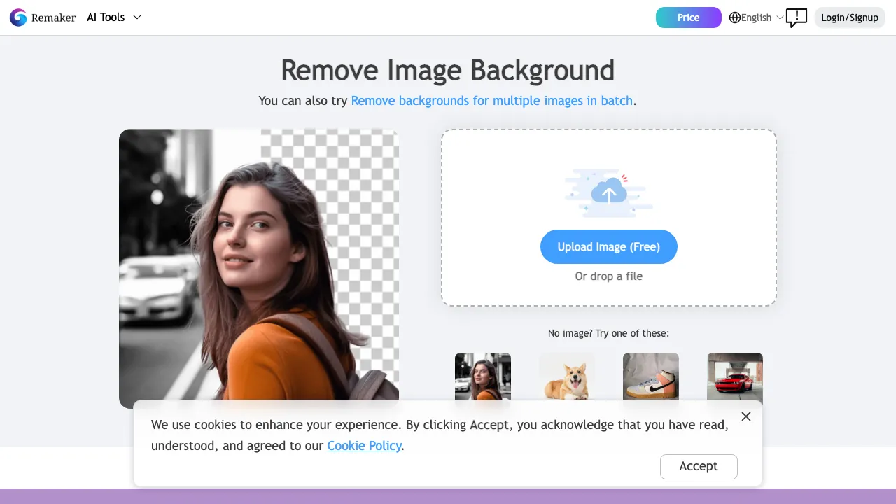 Remaker AI Background Remover screenshot