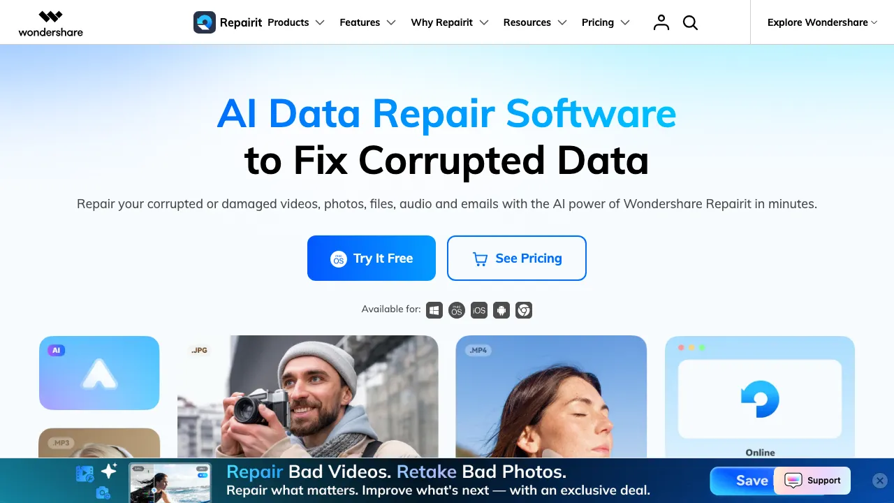 Wondershare Repairit screenshot