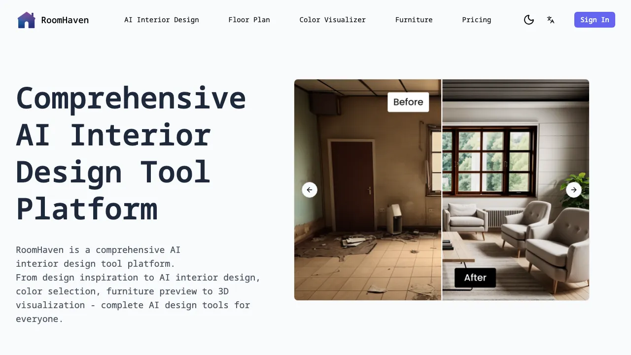 RoomHaven screenshot