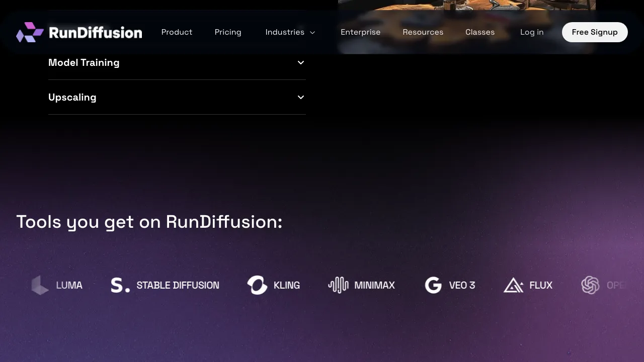 RunDiffusion screenshot