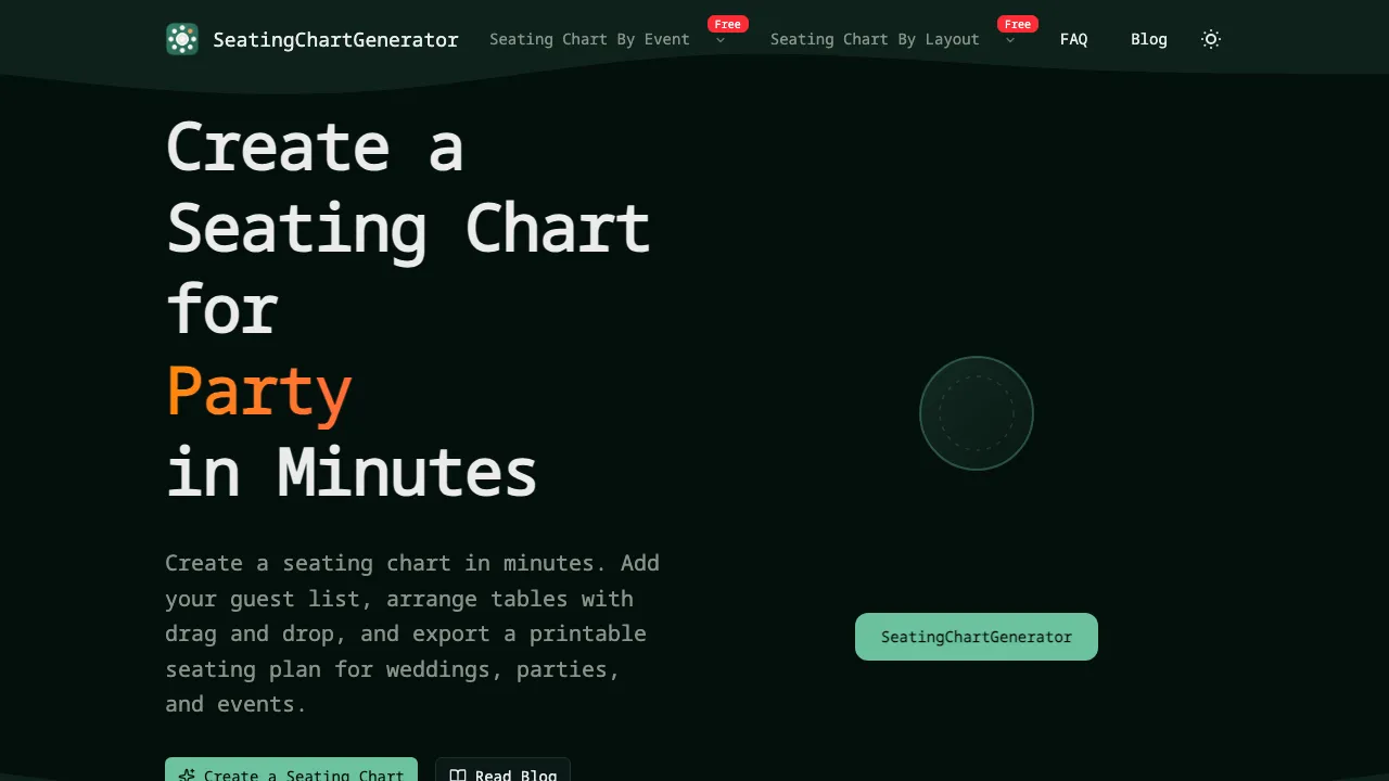 Seating Chart Generator screenshot