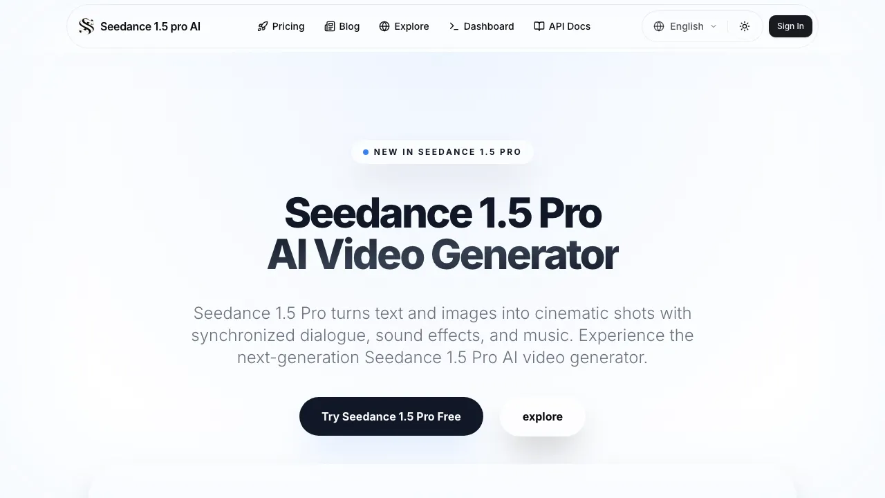 Seedance 1.5 Pro screenshot