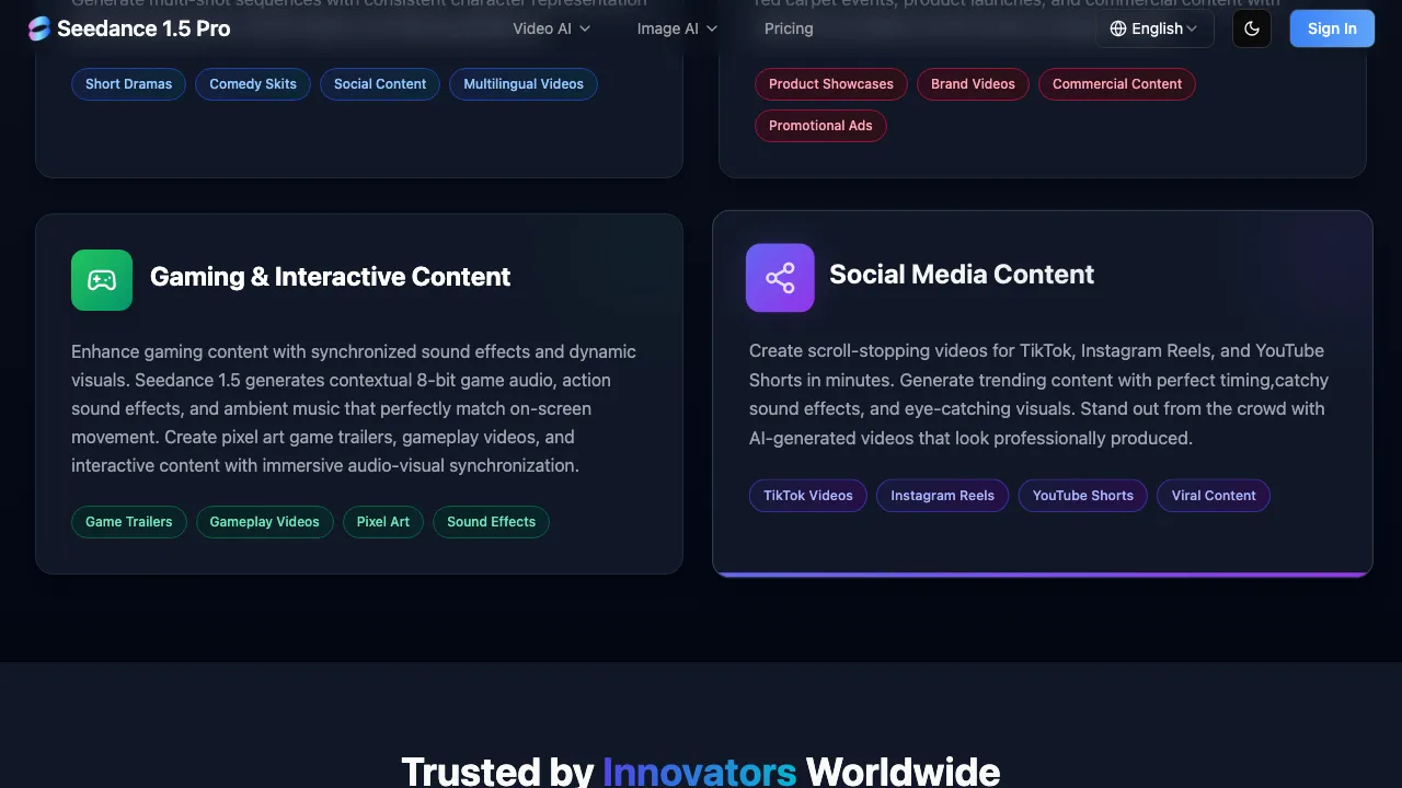 Seedance 1.5 Pro screenshot