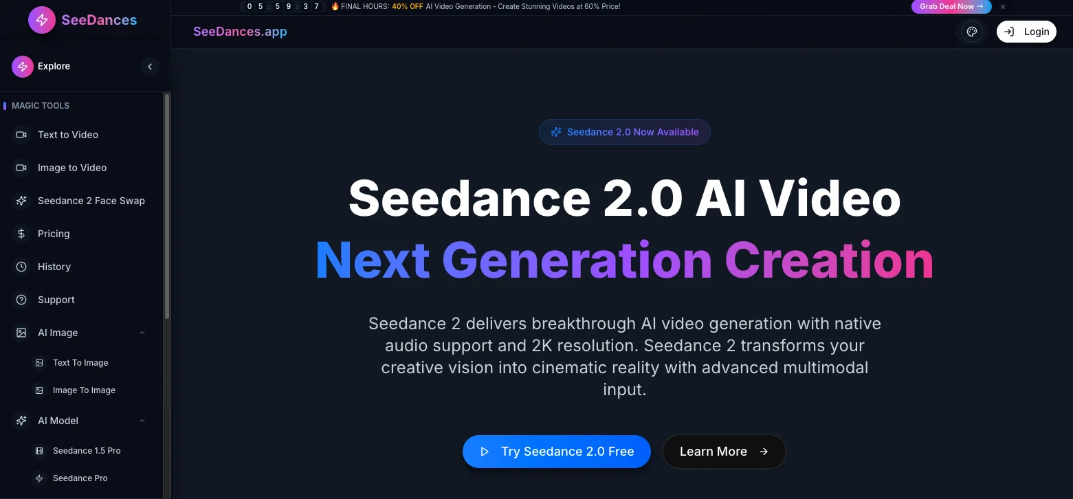 Seedance screenshot