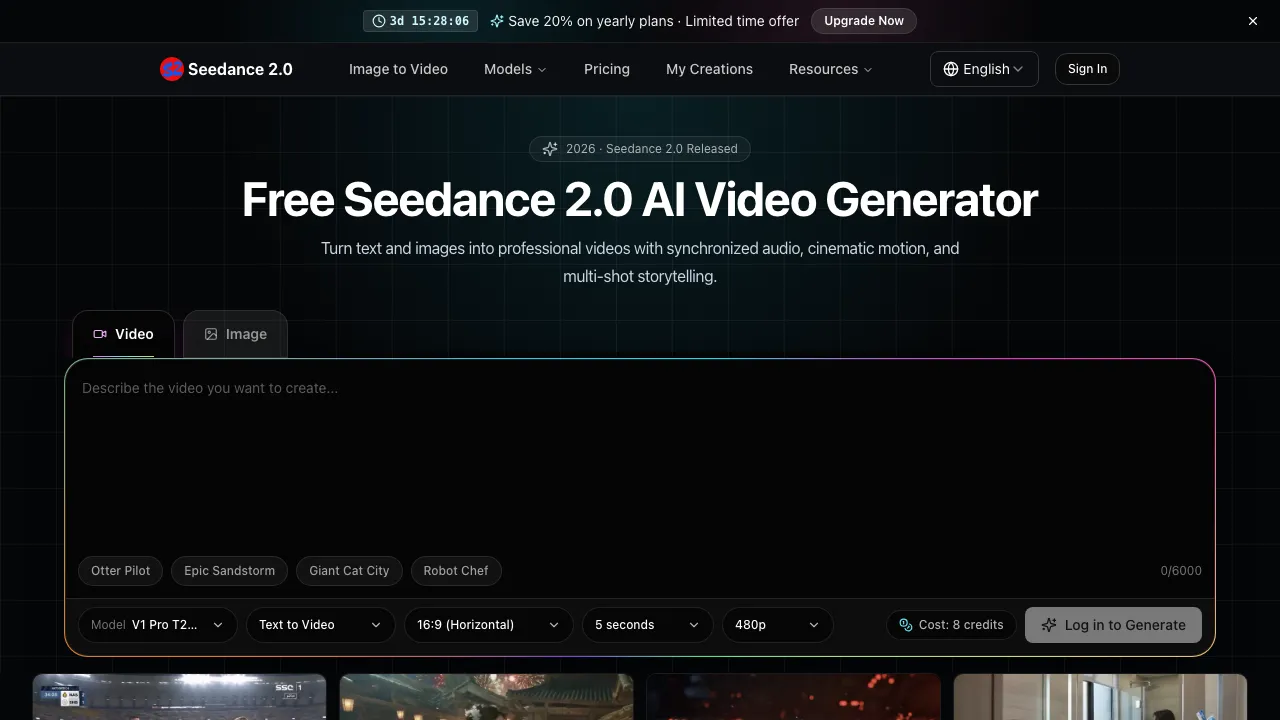Seedance screenshot