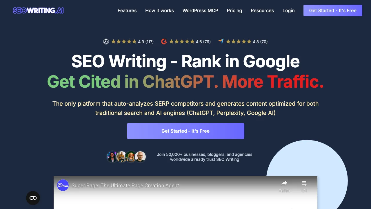SEO Writing screenshot