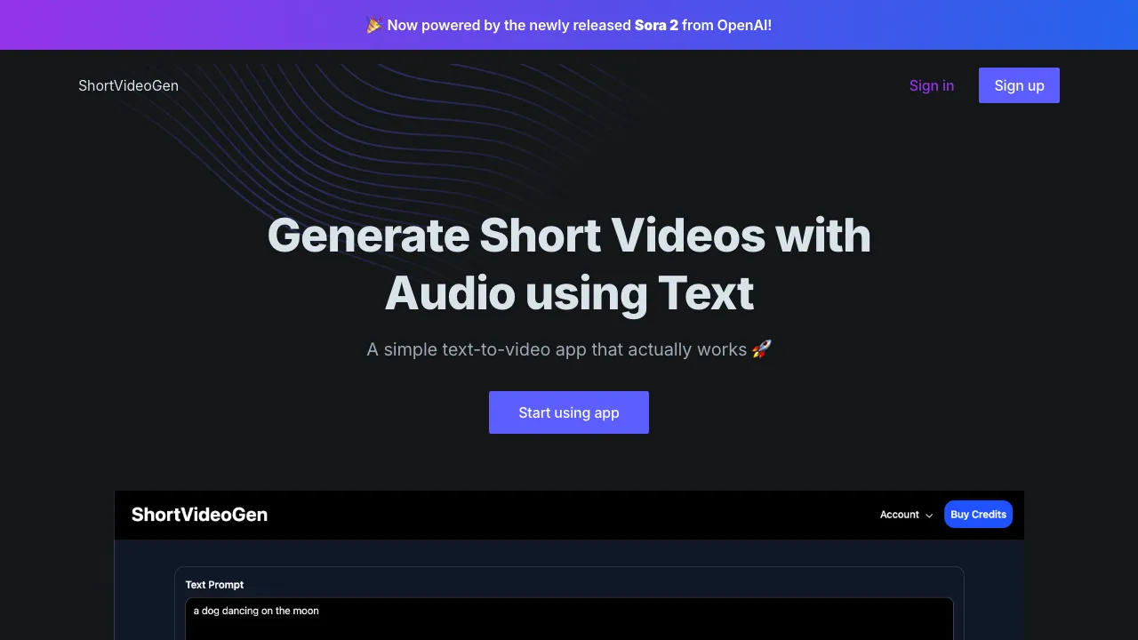 Short Video Gen screenshot