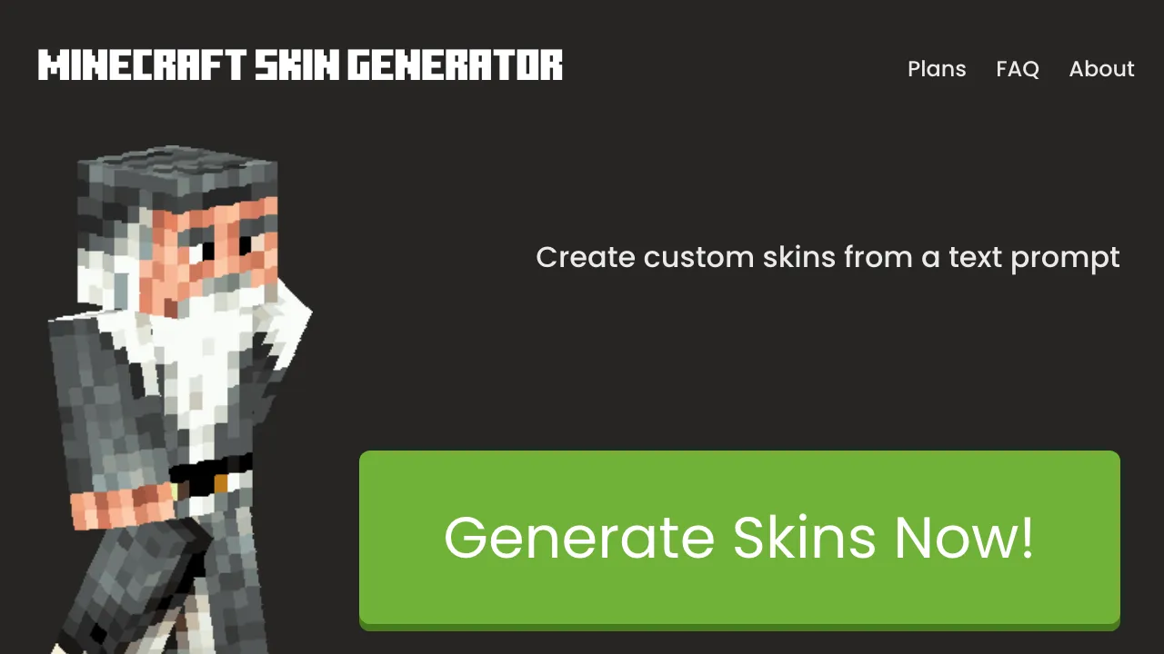 Minecraft Skin Generator screenshot