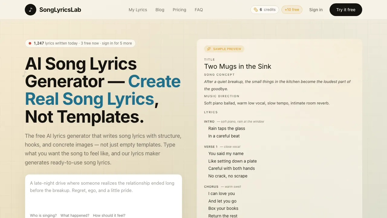 SongLyricsLab screenshot