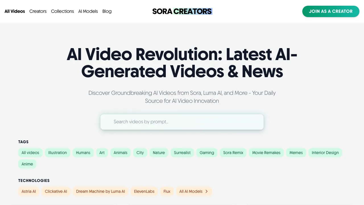 Sora Creators screenshot