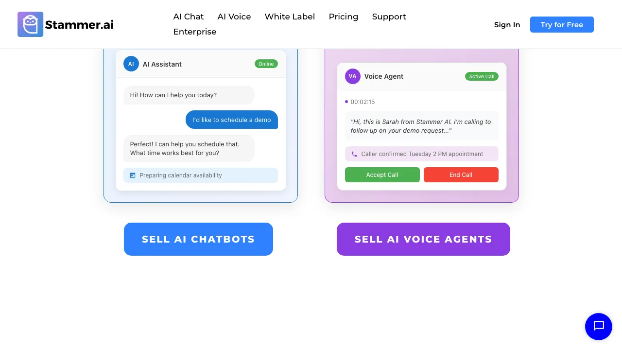 Stammer AI screenshot