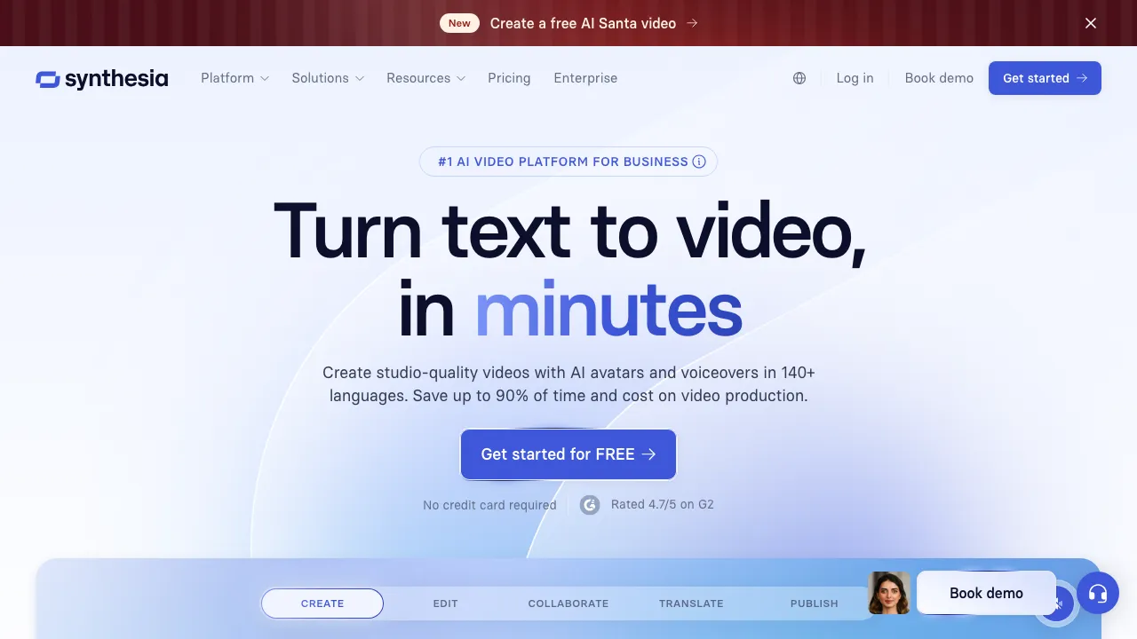 Synthesia screenshot