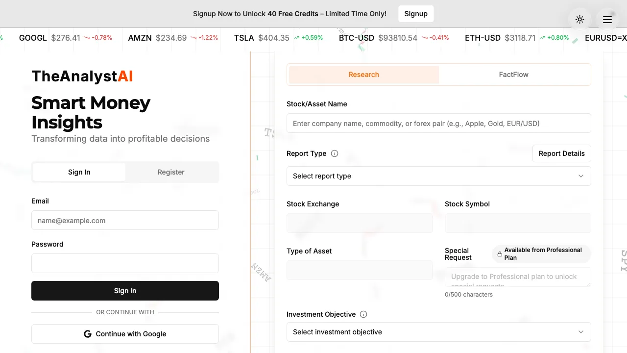 TheAnalystAI screenshot