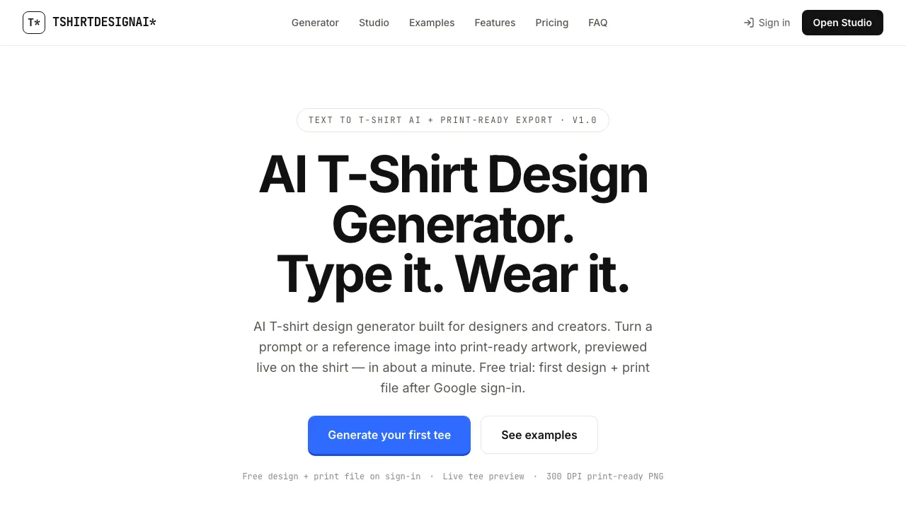 Tshirt Design AI screenshot