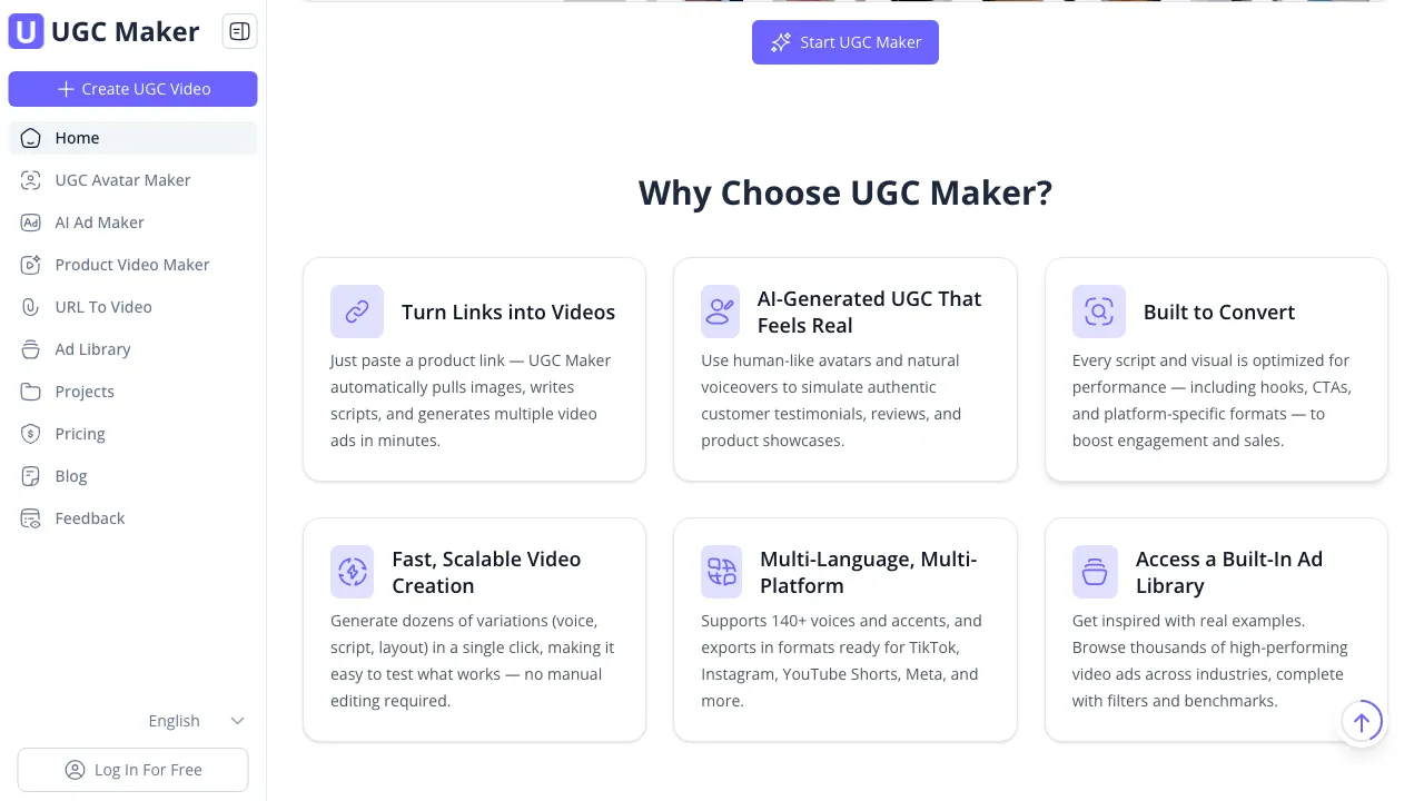 UGC Maker screenshot