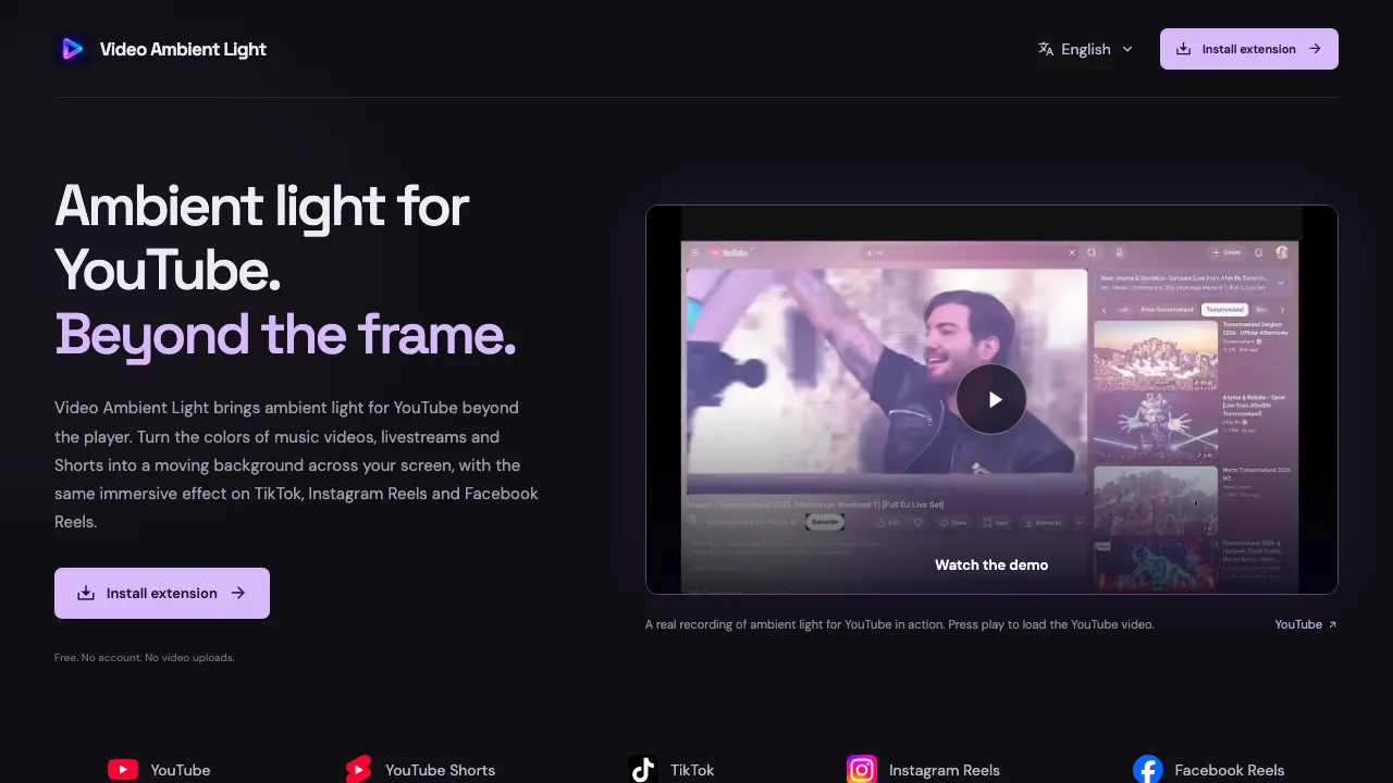 Video Ambient Light screenshot