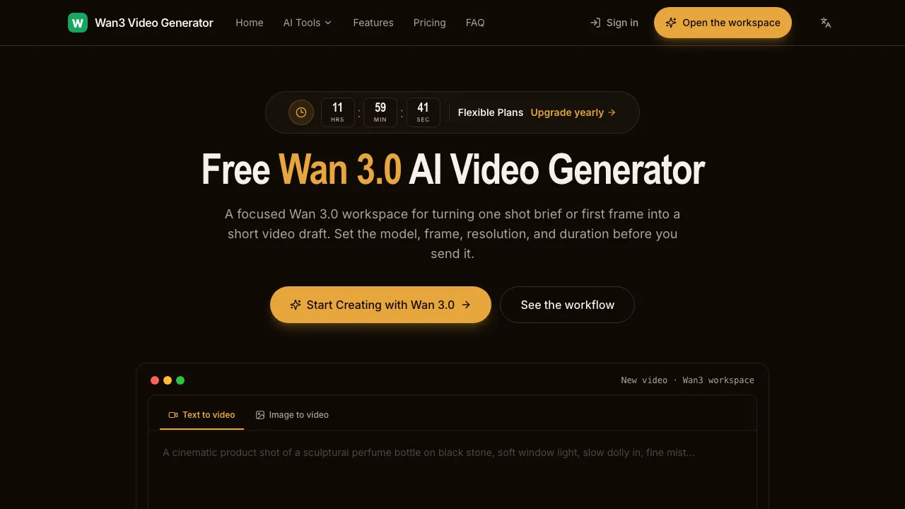 Wan3 Video Generator screenshot
