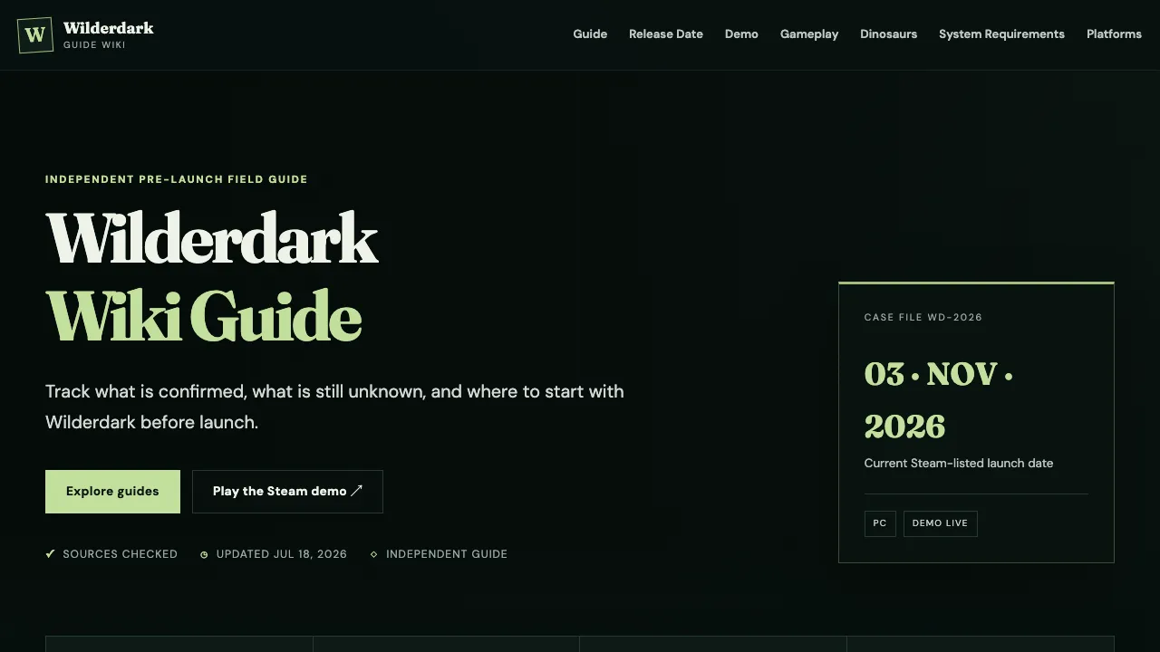 Wilderdark screenshot