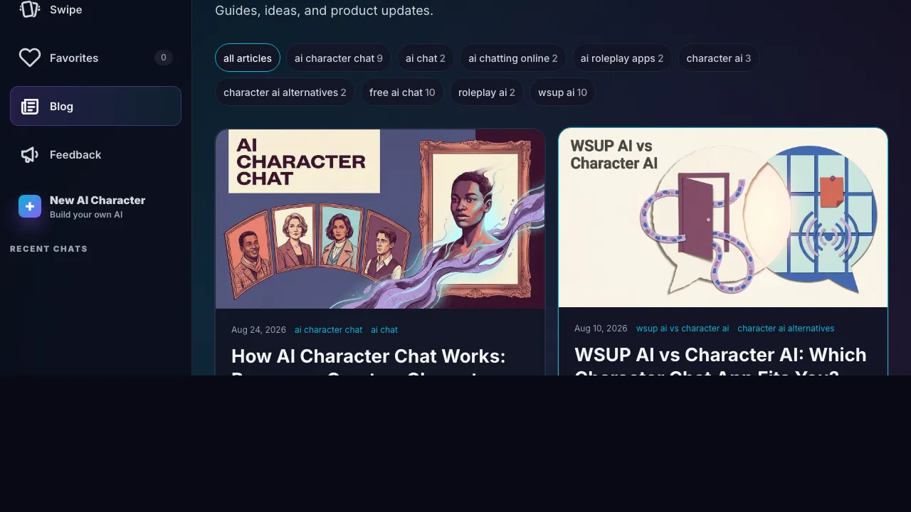 WSUP AI screenshot