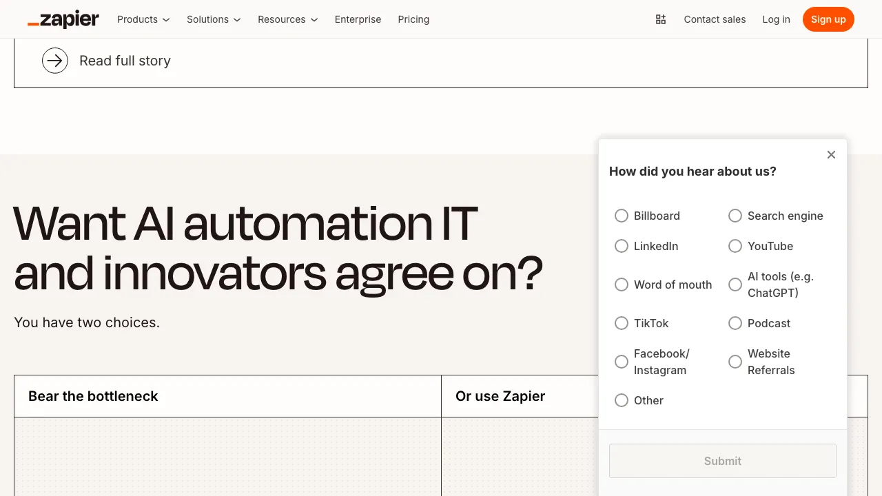 Zapier screenshot