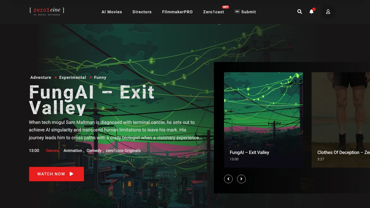 Zero1cine screenshot