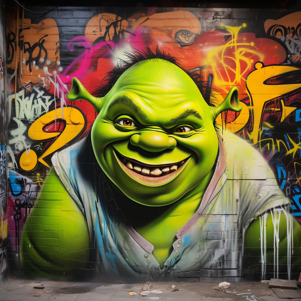 Midjourney Prompt Graffiti Wall Painting styles