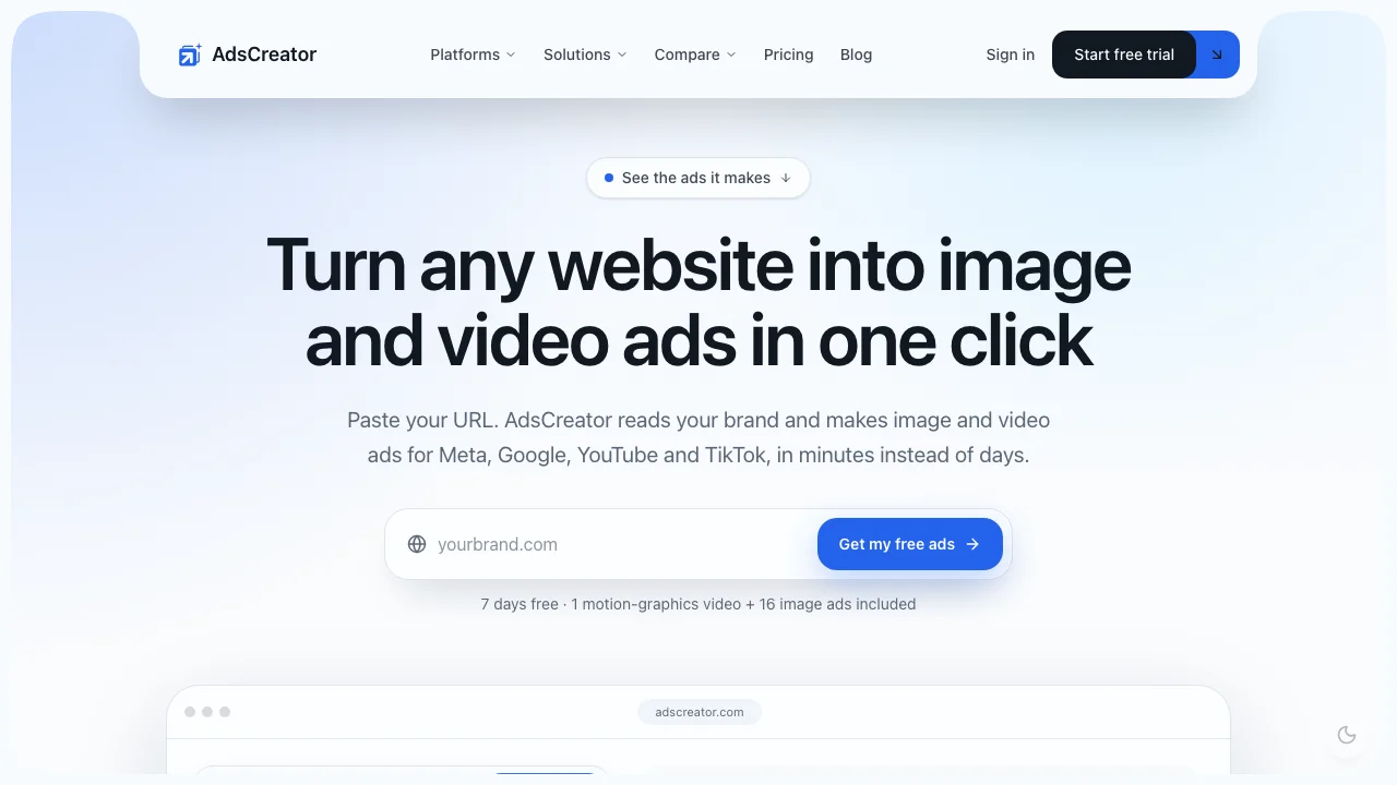 AdsCreator screenshot
