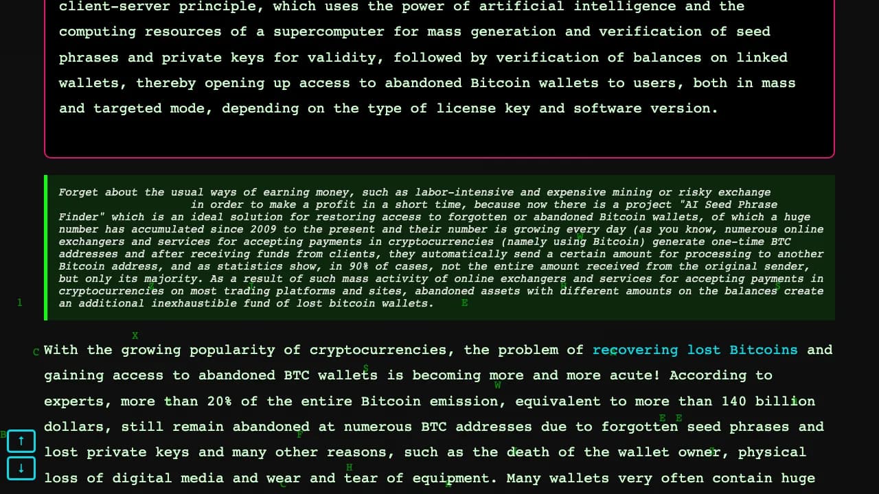 AI Seed Phrase Finder screenshot