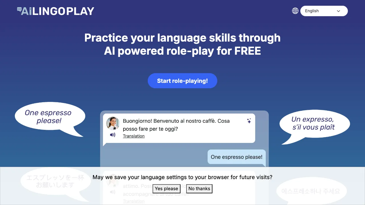 AI Lingo Play screenshot