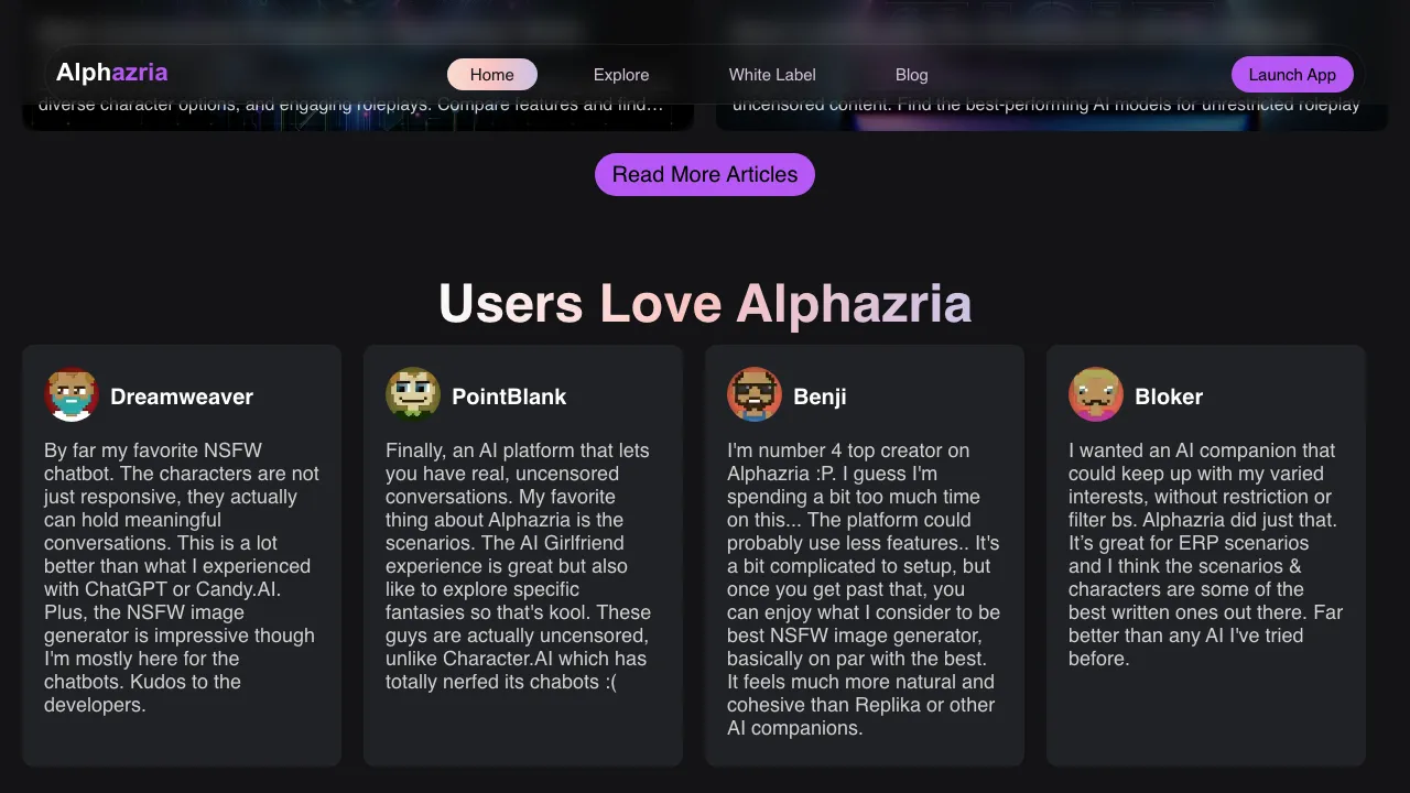 Alphazria screenshot