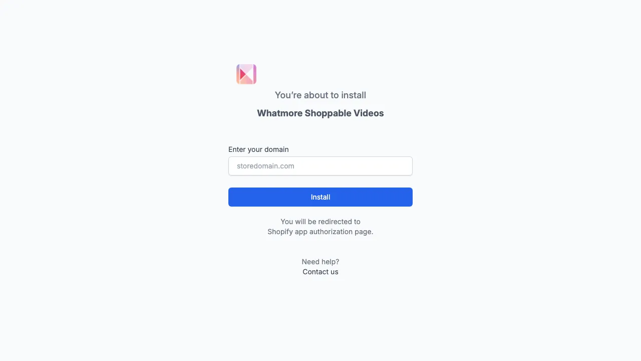 Whatmore Shoppable Videos screenshot