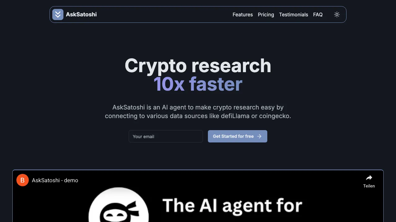 AskSatoshi screenshot