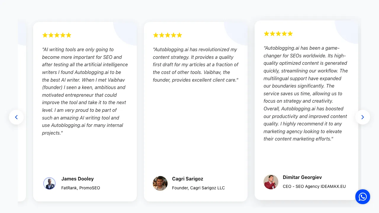 Autoblogging screenshot