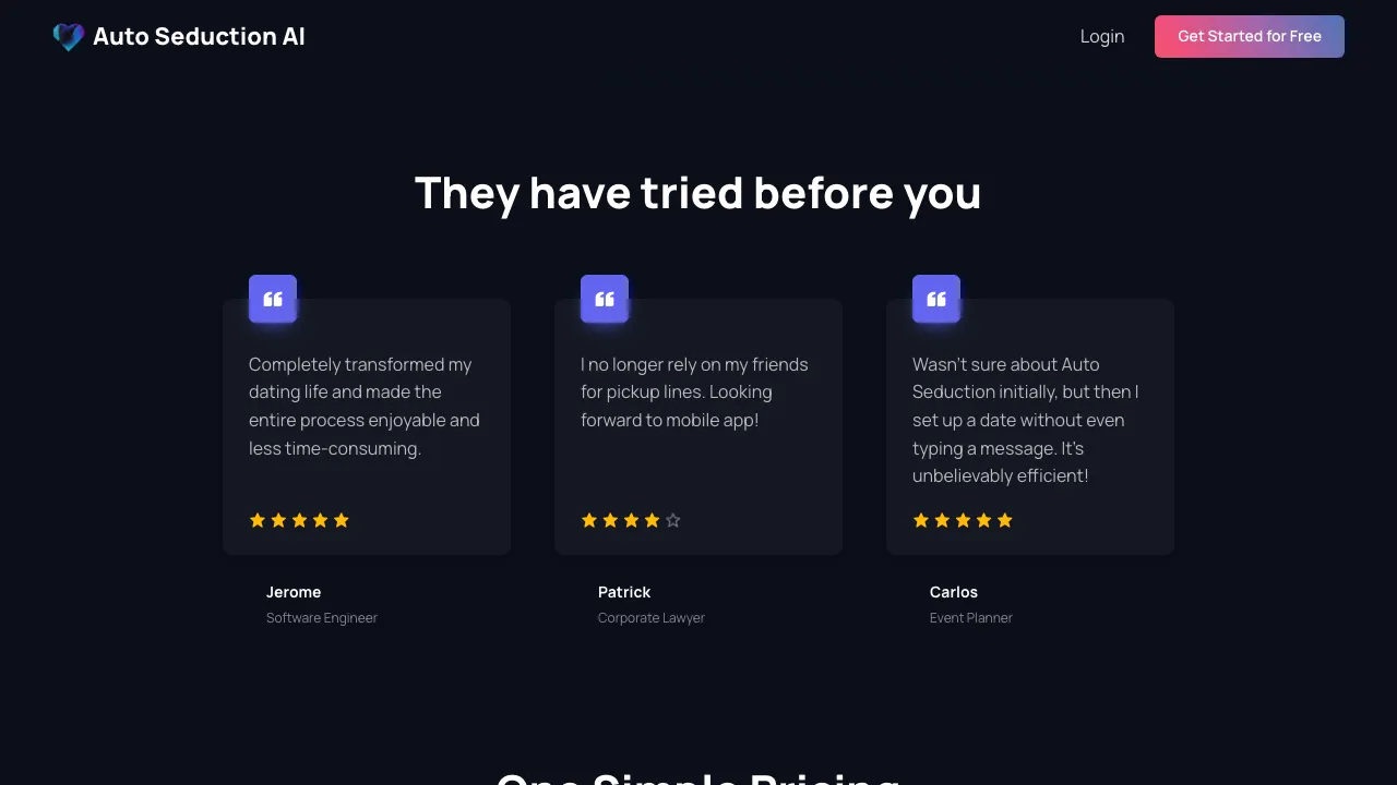 Auto Seduction AI screenshot