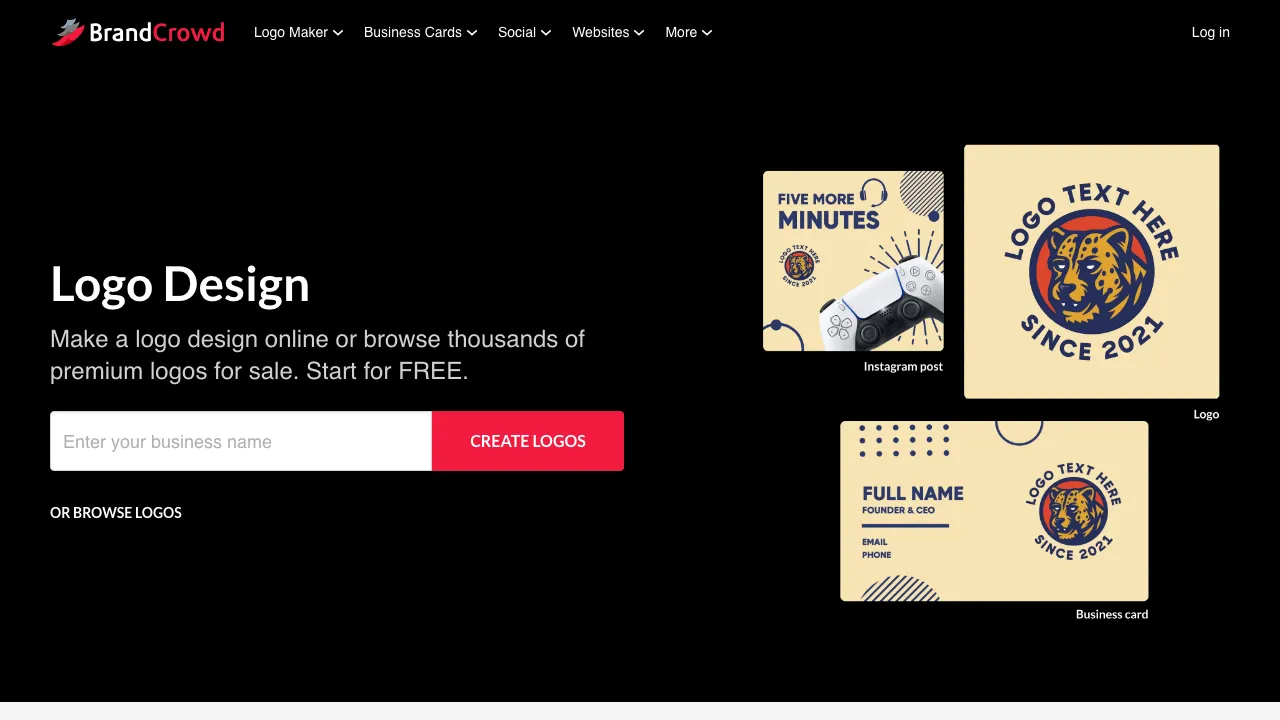 BrandCrowd screenshot