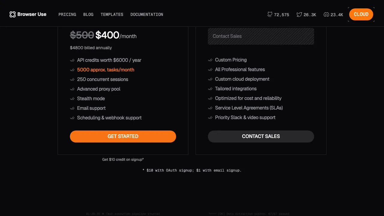 Browser Use screenshot