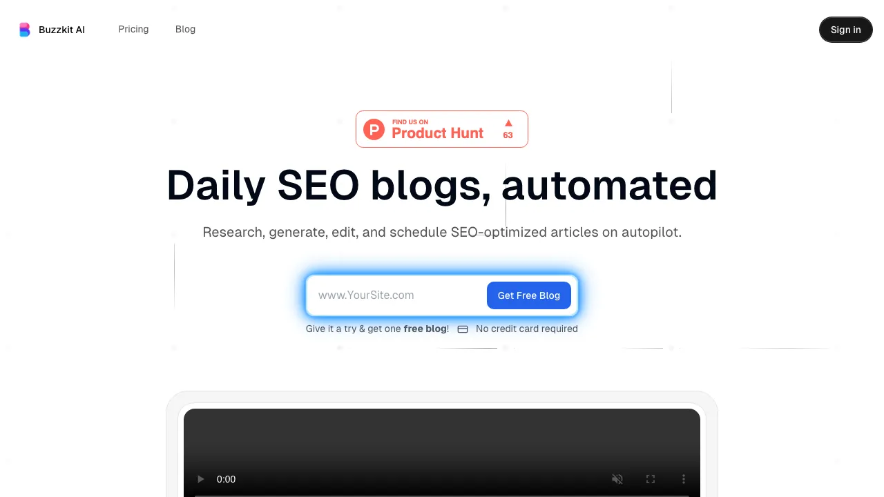 Buzzkit AI screenshot