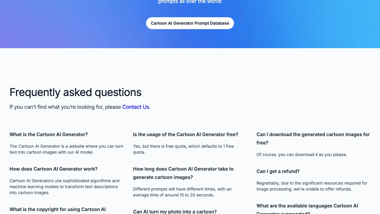 Cartoon AI Generator screenshot