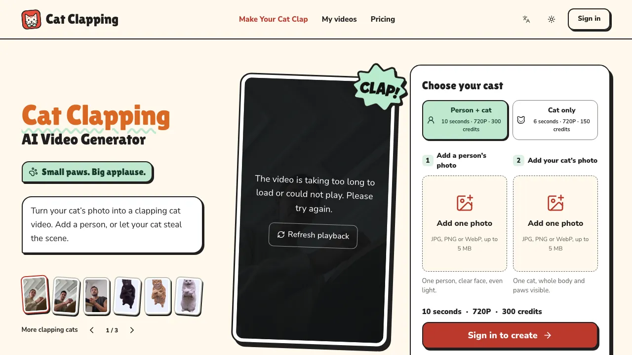 Cat Clapping screenshot
